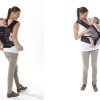 Babymoov-A057217-Marsupiu Anatomic Grey/Hibiscus