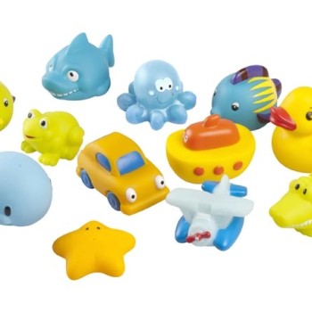 Babymoov-A104920-Set 12 Jucarioare De Baie: Set Baieti