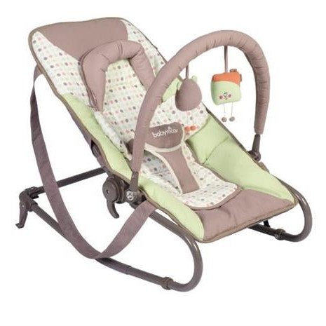 Babymoov-A12416-Balansoar Portabil Bubble Almond/Taupe