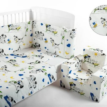 Bebedeco-Lenjerie Patut 3 Piese 101 Dalmatieni