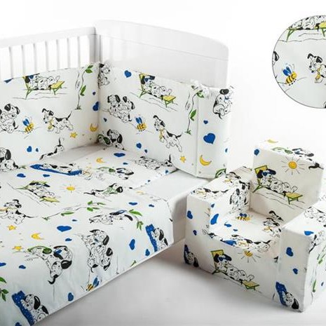 Bebedeco-Lenjerie Patut 3 Piese 101 Dalmatieni