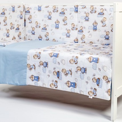 BEBEDECO – Lenjerie patut Bee Friends 3 piese
