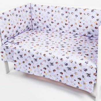 BEBEDECO – Lenjerie patut Lumea jucariilor 3 piese