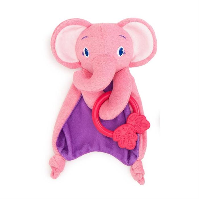 Bright Starts-40005E Paturica Rontaitoare Cozy Chew-Elefantel Roz