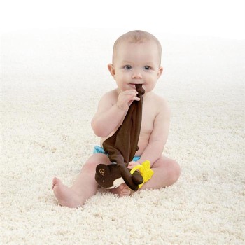 Bright Starts-40005E Paturica Rontaitoare Cozy Chew-Elefantel Roz