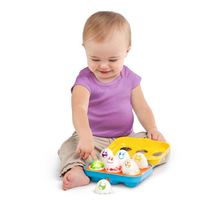 Bright Starts-52125 Jucarie Put N Shake Eggs-Giggling Gourmet™