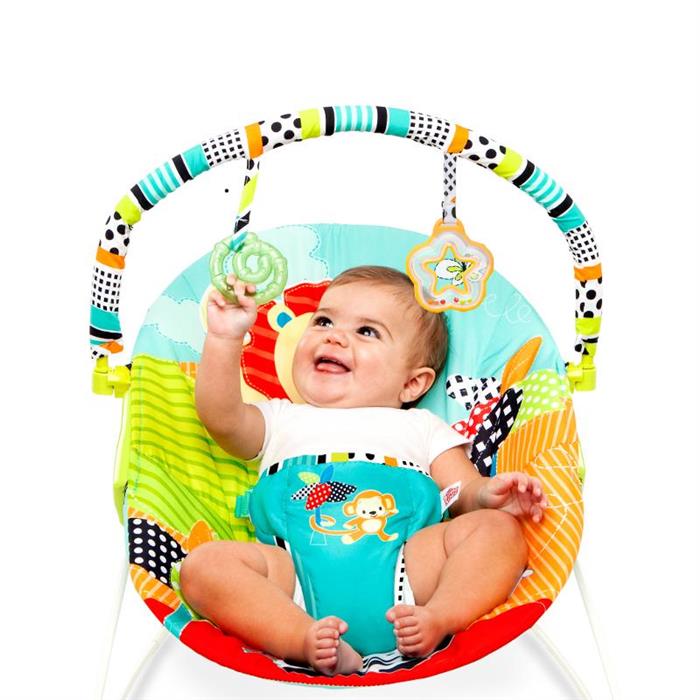 Bright Starts-60133-Balansoar Cu Vibratii Roaming Safari