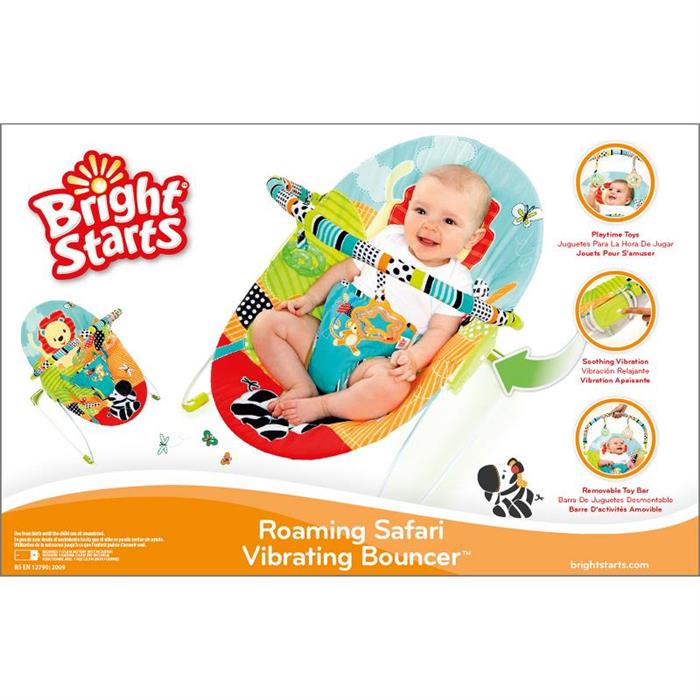 Bright Starts-60133-Balansoar Cu Vibratii Roaming Safari