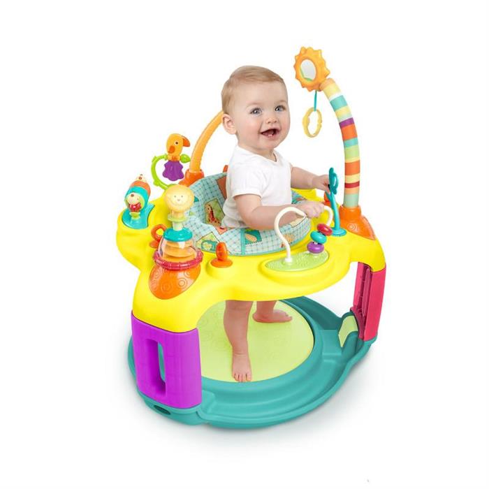 Bright Starts-60266-Centru De Activitati Springin’ Safari Bounce-A-Round