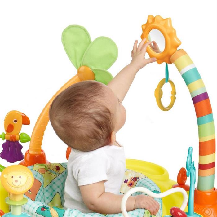 Bright Starts-60266-Centru De Activitati Springin’ Safari Bounce-A-Round