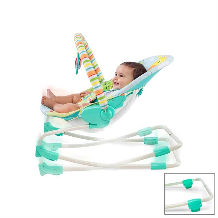 Bright Starts-60340-Sezlong 2 In 1 Snuggle Jungle