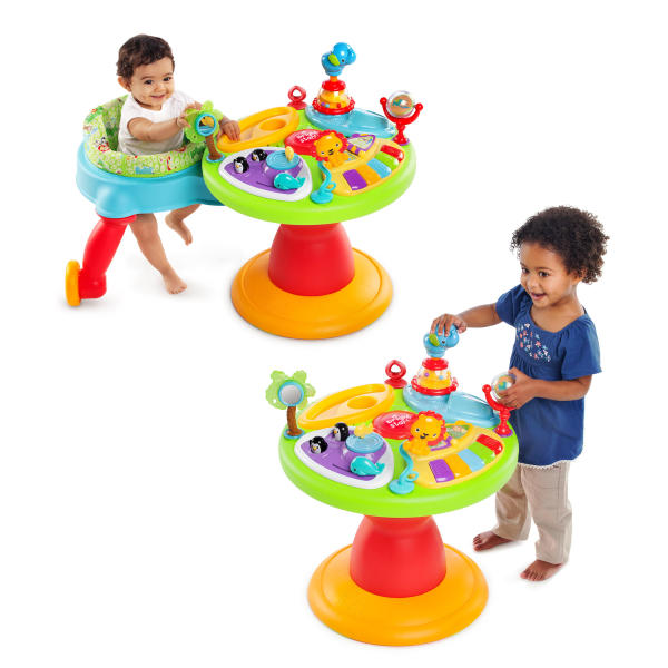 Bright Starts-60368 Centru de activitati 3-in-1 Around We Go Zippity Zoo