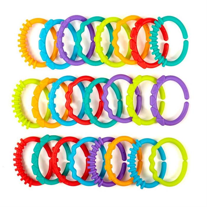 Bright Starts-8664 Lots Of Links (Set 24 Inele)