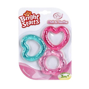 Bright Starts – 8673 Set jucarii pentru dentitie Chill & Teethe – Pink