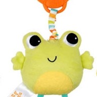 Bright Starts-8808V Jucarie Vibratii Animalute Jucause Broscuta Verde