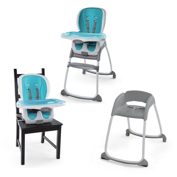 Ingenuity – 10515 Scaun de masa 3 in 1 Trio SmartClean – Aqua