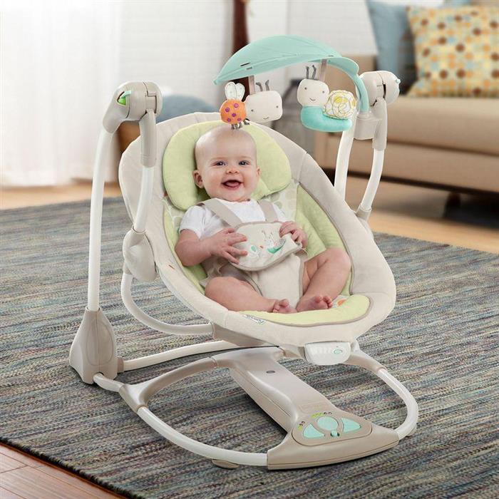 Bright Starts-60198-Ingenuity-Leagan Si Balansoar Transformabil 2 In 1-Seneca