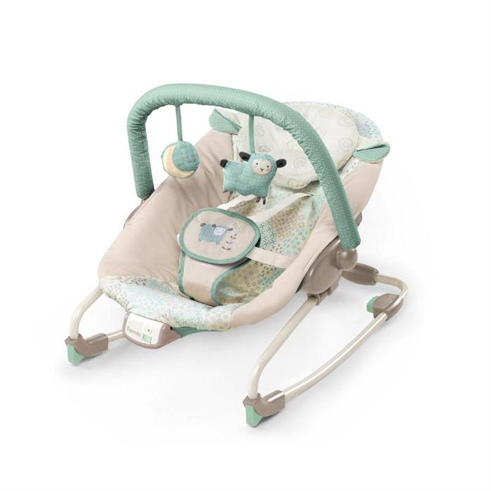 Bright Starts-60407-Ingenuity-Sezlong Cu Vibratii 2In1 Injoy Lullaby Lamb