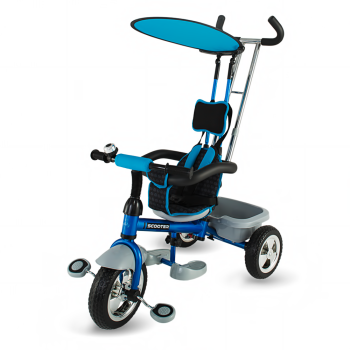 Tricicleta DHS Scooter Plus multifunctionala albastru