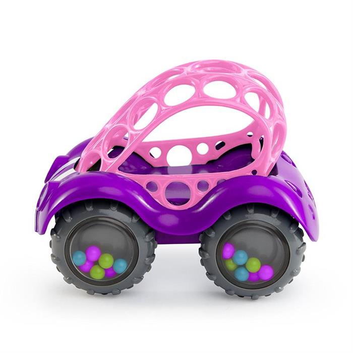 Oball – 10094 Prima Masinuta a bebelusului Rattle&Roll Pink