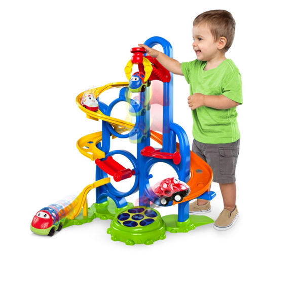 Oball-10315 Go Grippers Cursa cu masini Bounce ‘N Zoom Speedway™