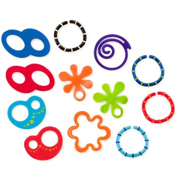 Oball-81506-Set 12 Inele Linky Loops