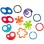 Oball-81506-Set 12 Inele Linky Loops