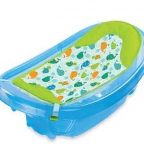 Summer Infant-09156-Set Cadita Si Suport De Baita Sparkle And Splash-Blue