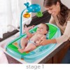 Summer Infant-09256-Set cadita, suport de baita si bara de jucarii Ocean Buddies – Blue
