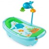 Summer Infant-09256-Set cadita, suport de baita si bara de jucarii Ocean Buddies – Blue