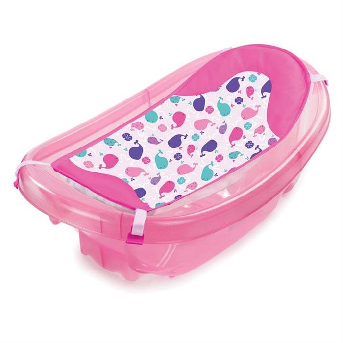 Summer Infant-09376-Set Cadita Si Suport De Baita Sparkle And Splash-Pink
