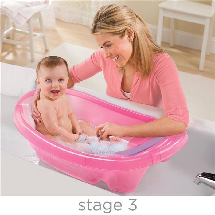 Summer Infant-09376-Set Cadita Si Suport De Baita Sparkle And Splash-Pink