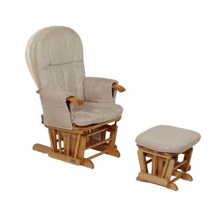 Tutti Bambini-Fotoliu Reglabil Pentru Alaptat Cu Suport Pentru Picioare Gc 35 Natural