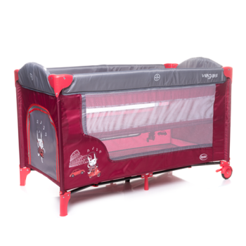 Patut pliabil pentru copii Vegas 4Baby Red