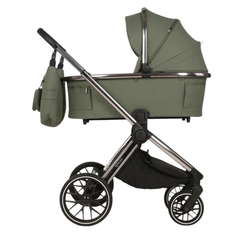 Carucior copii Spark Adamex Onyx-Salvia 2 in 1