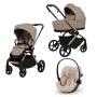 Carucior cu landou pliabil Como Adamex Natura Latte 3 in 1 cu Cybex Cloud G3 Plus