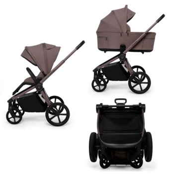 Carucior copii cu landou pliabil Muuvo Fold Cocoa 2 in 1