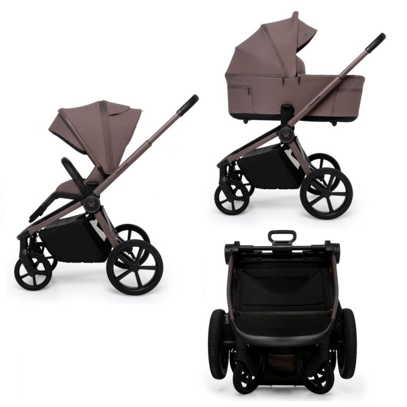 Carucior copii cu landou pliabil Muuvo Fold Cocoa 2 in 1