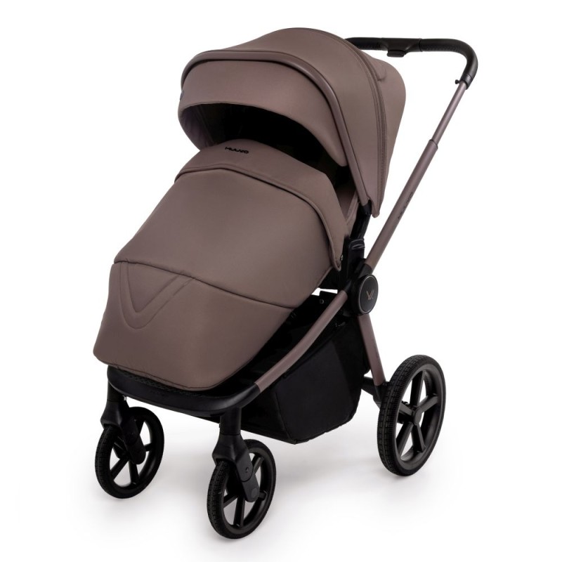 Carucior copii cu landou pliabil Muuvo Fold Cocoa 3in1 cu Cybex Cloud G3 Plus