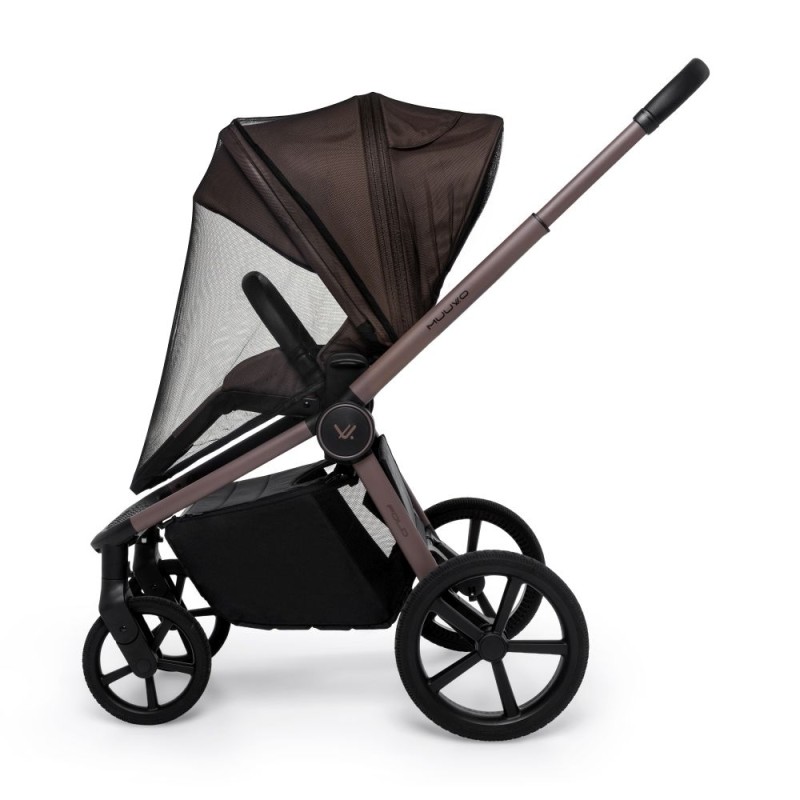 Carucior copii cu landou pliabil Muuvo Fold Cocoa 3in1 cu Cybex Cloud G3 Plus