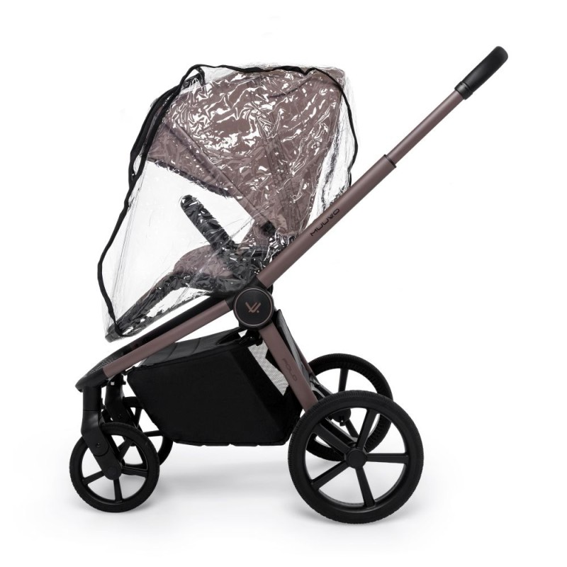 Carucior copii cu landou pliabil Muuvo Fold Cocoa 3in1 cu Cybex Cloud G3 Plus