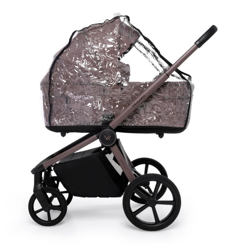 Carucior copii cu landou pliabil Muuvo Fold Cocoa 3in1 cu Cybex Cloud G3 Plus