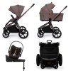 Carucior copii cu landou pliabil Muuvo Fold Cocoa 4in1 cu Cybex Cloud G3 Plus si isofix