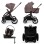 Carucior copii cu landou pliabil Muuvo Fold Cocoa 4in1 cu Cybex Cloud G3 Plus si isofix