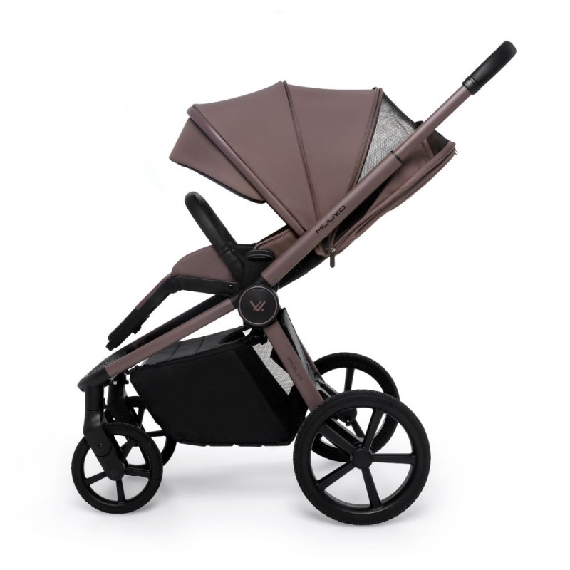 Carucior copii cu landou pliabil Muuvo Fold Cocoa 4in1 cu Cybex Cloud G3 Plus si isofix