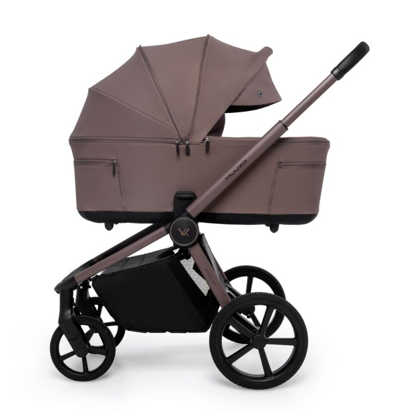 Carucior copii cu landou pliabil Muuvo Fold Cocoa 4in1 cu Cybex Cloud G3 Plus si isofix