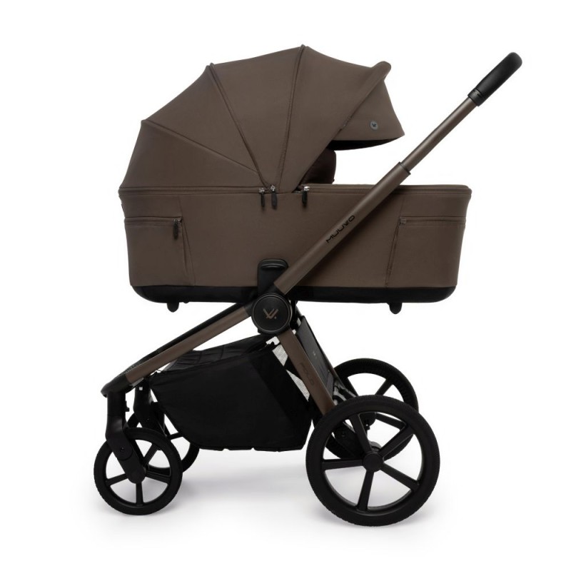 Carucior copii cu landou pliabil Muuvo Fold Dark Chocolate 2 in 1