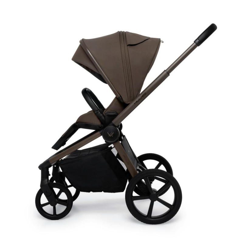 Carucior copii cu landou pliabil Muuvo Fold Dark Chocolate 4in1 cu Cybex Cloud G3 Plus si isofix