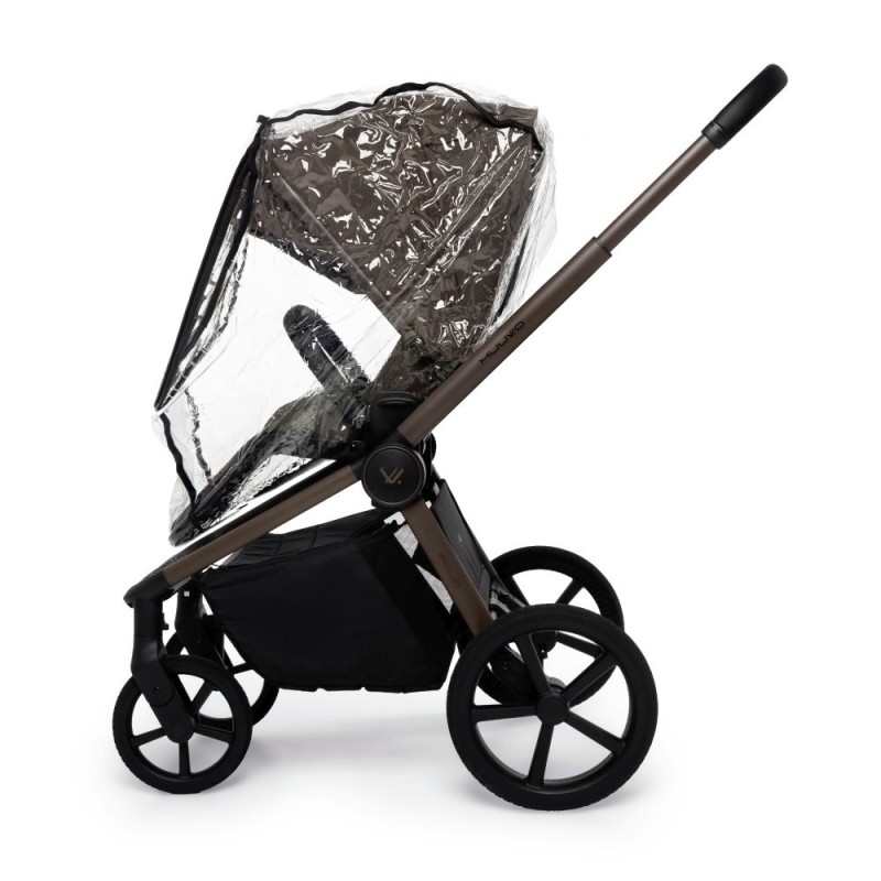 Carucior copii cu landou pliabil Muuvo Fold Dark Chocolate 4in1 cu Cybex Cloud G3 Plus si isofix
