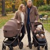 Carucior copii cu landou pliabil Muuvo Fold Dark Chocolate 4in1 cu Cybex Cloud G3 Plus si isofix